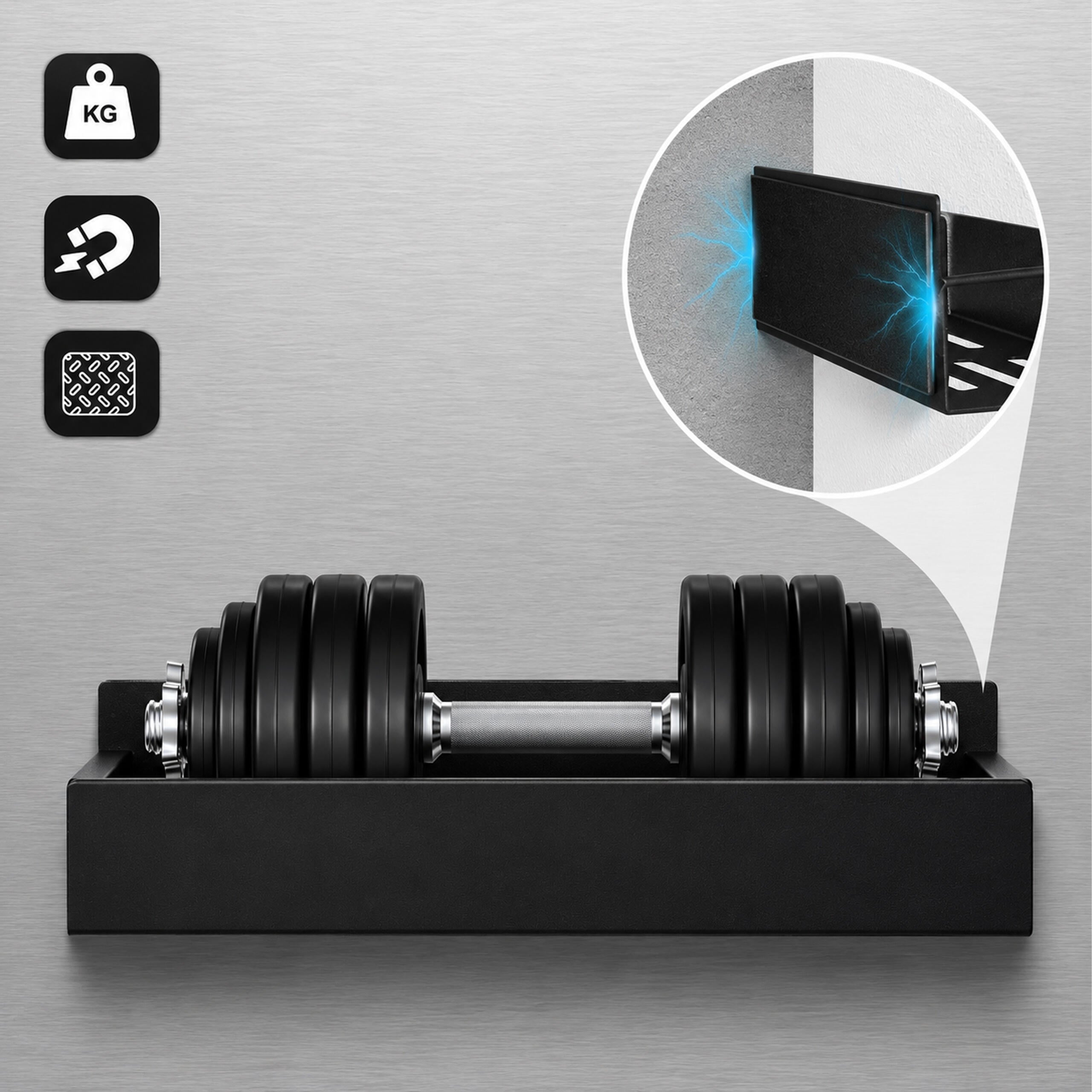 Magnetic Shelf for Refrigerator, Washing Machine, Spices, Hooks Kitchen Organizer 2 pcs