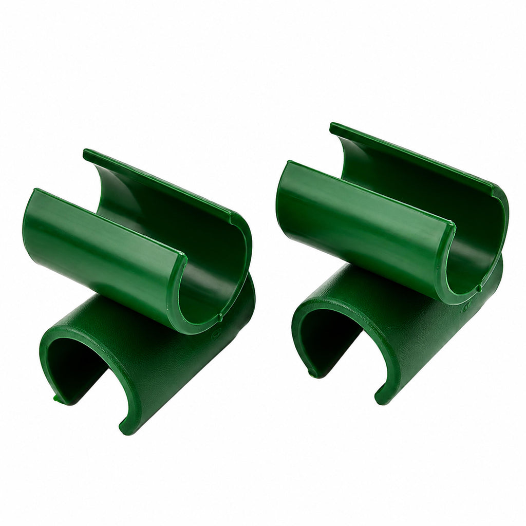 Roheline 11 mm ristnurga ühendus aiatoikudele 10 tk