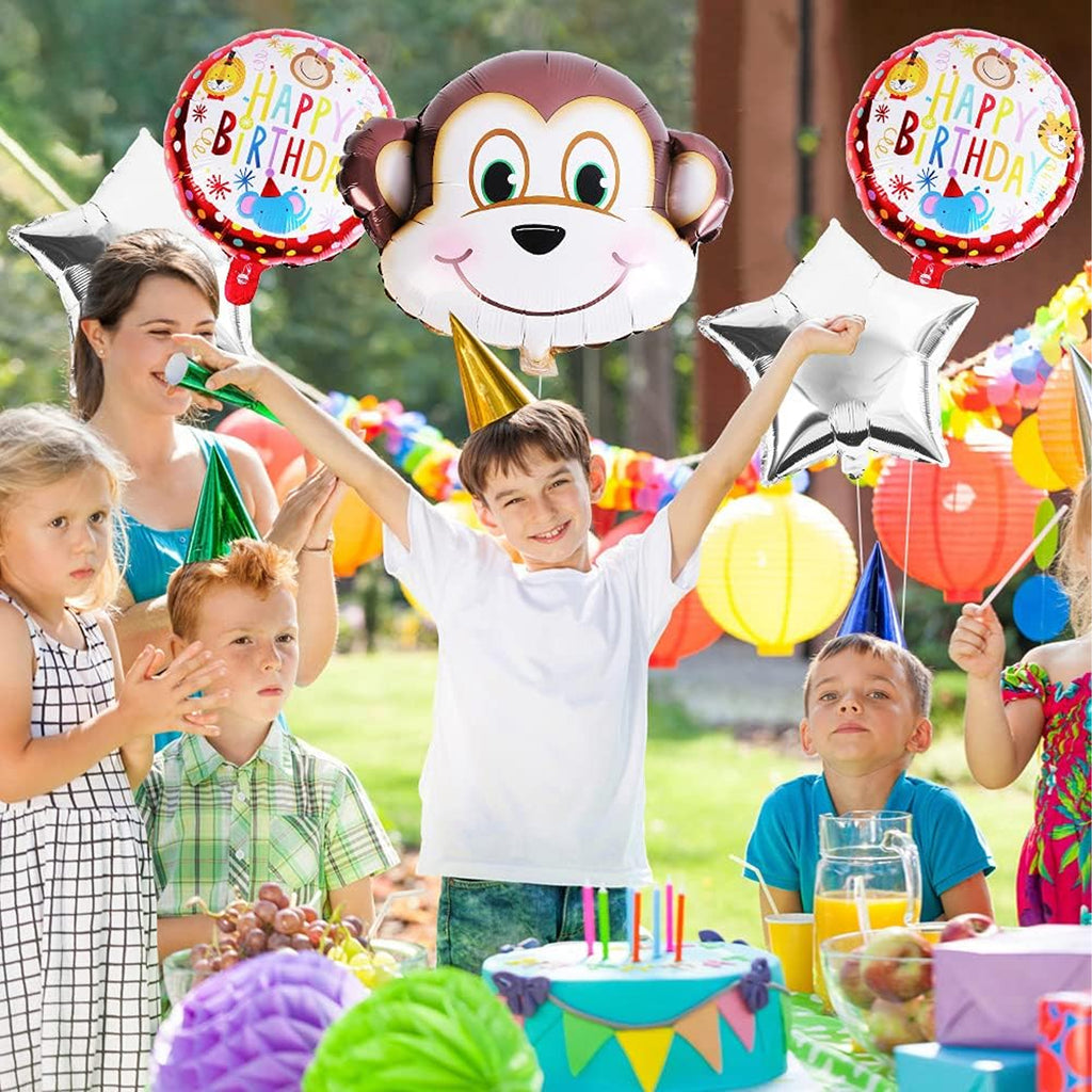 Ahvidega sünnipäevalõhupallide komplekt sünnipäevapeoks 5 tk