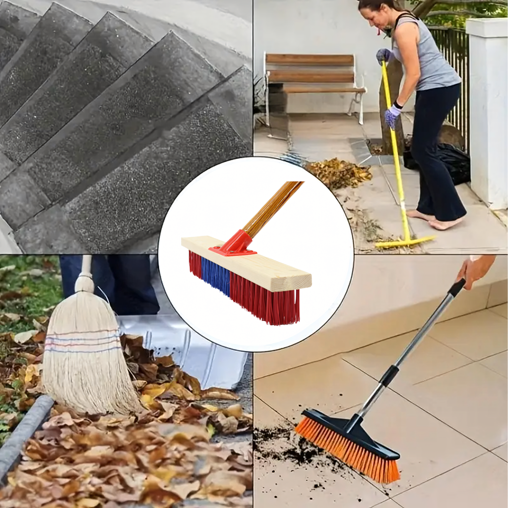 Household Brush Sweeper Broom Street Sweeper 60 cm Strong Bristles