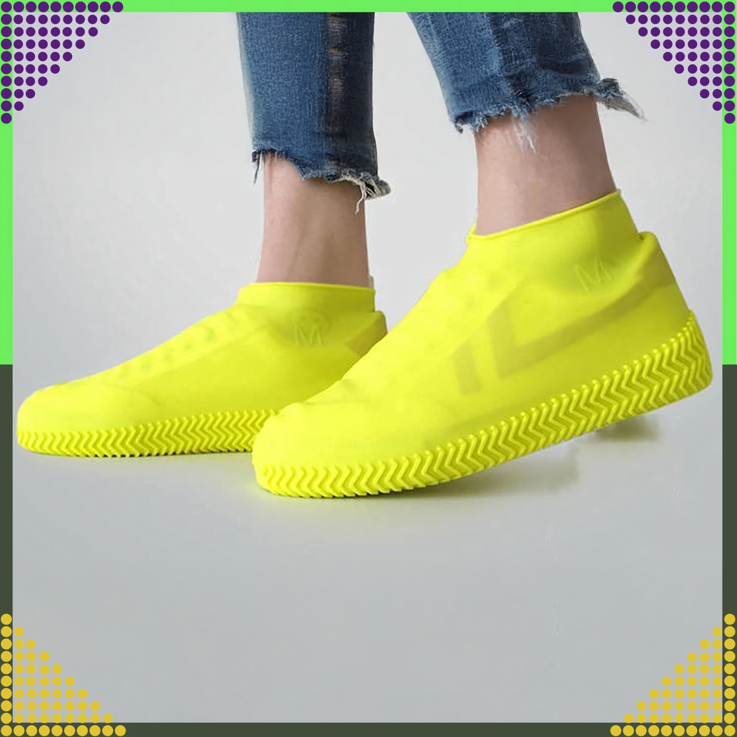 Waterproof Protectors Rain Shoe Covers Anti-Slip Wellington Boots M