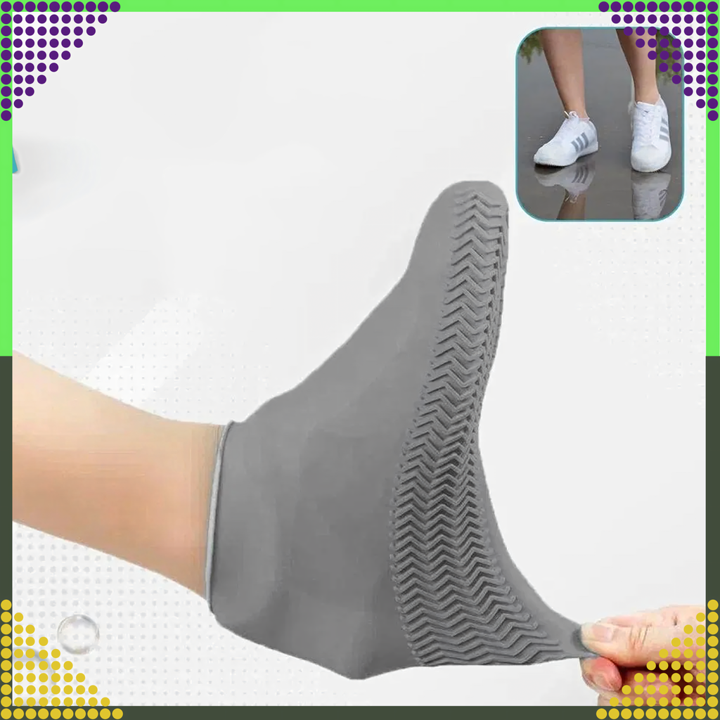 Waterproof Protectors Rain Shoe Covers Anti-Slip Wellington Boots S