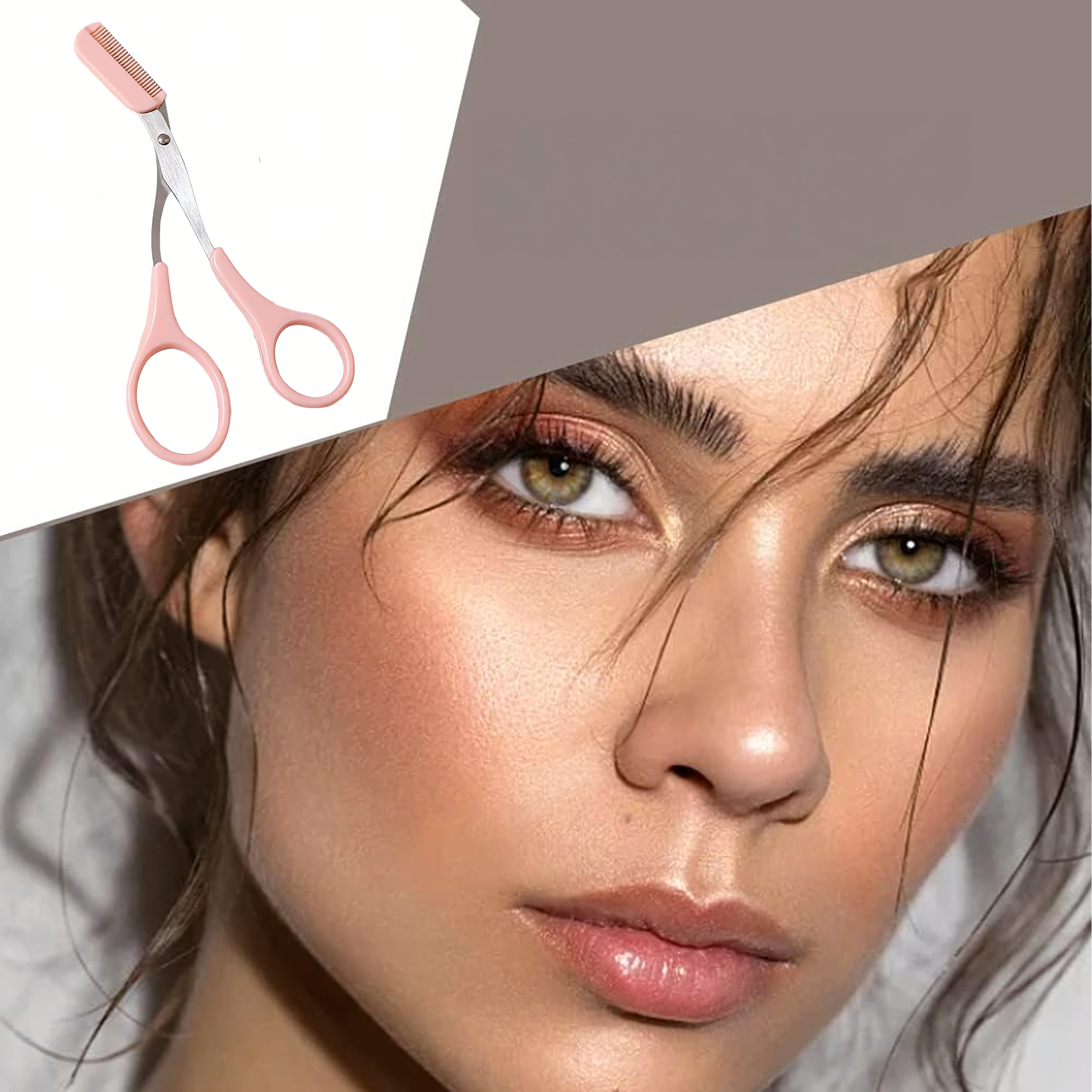 Käärid kulmude lõikamiseks, modelleerimiseks ja kohendamiseks kammiga 12.5 cm