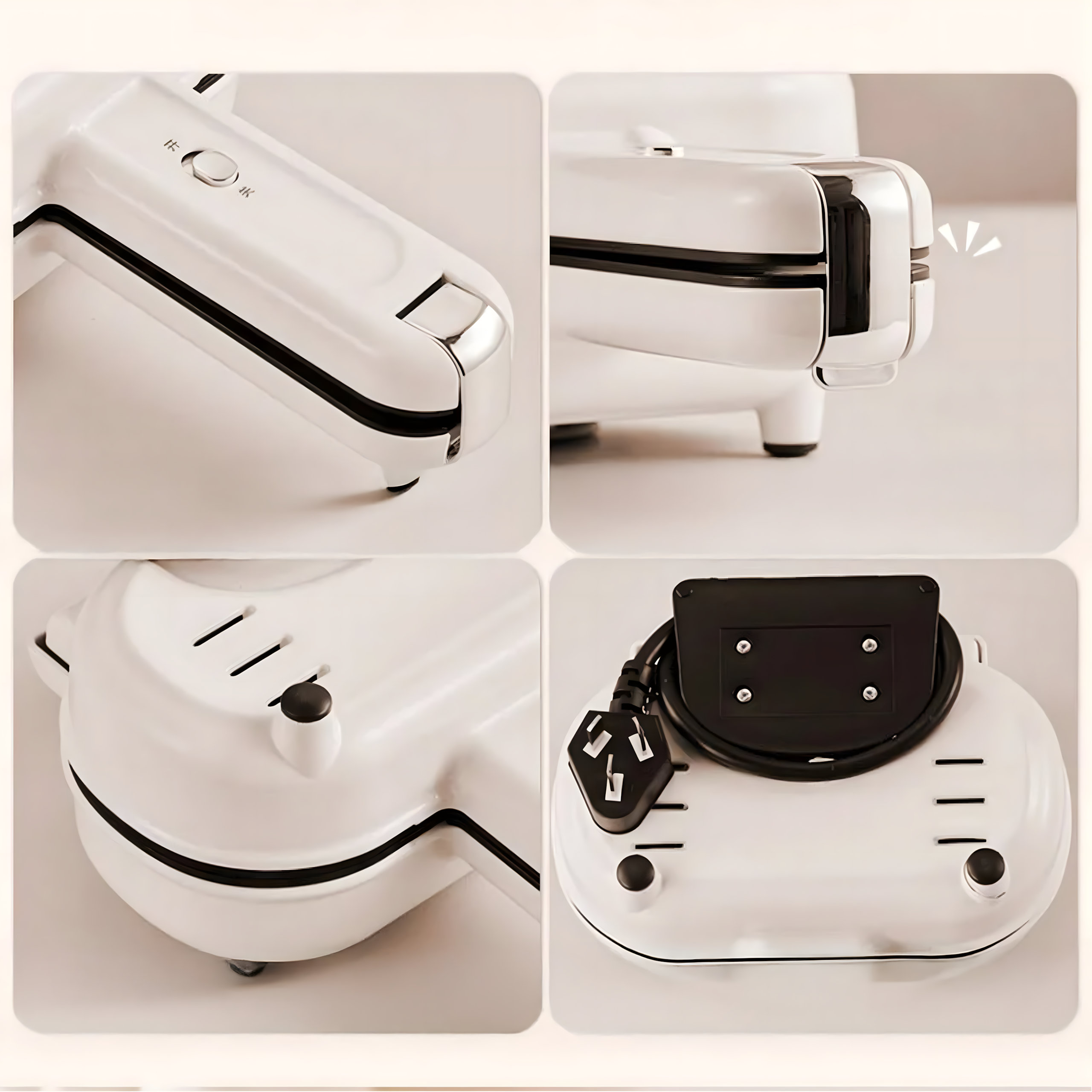 Toaster Sandwich Toaster 700W Non-Stick Coating