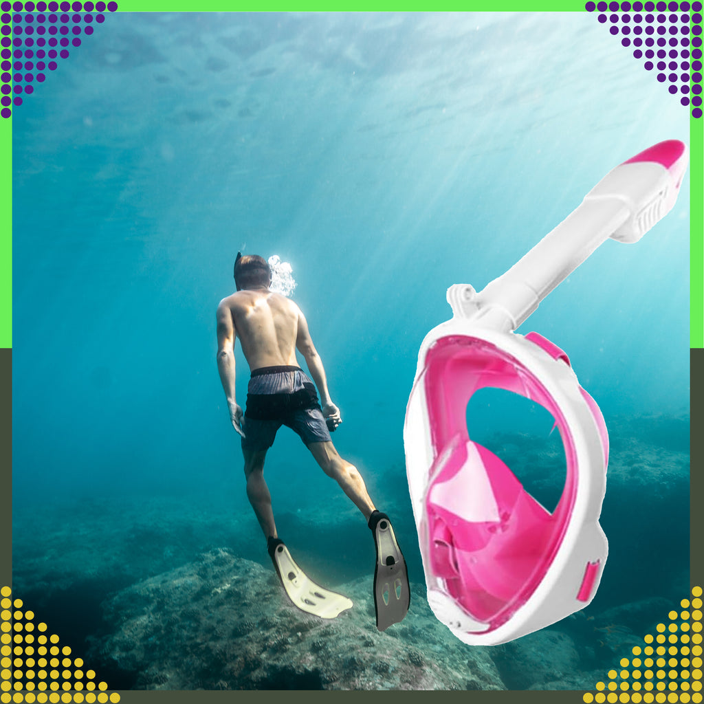Diving Mask Swimming Snorkeling Water Full Face for Pool L/XL