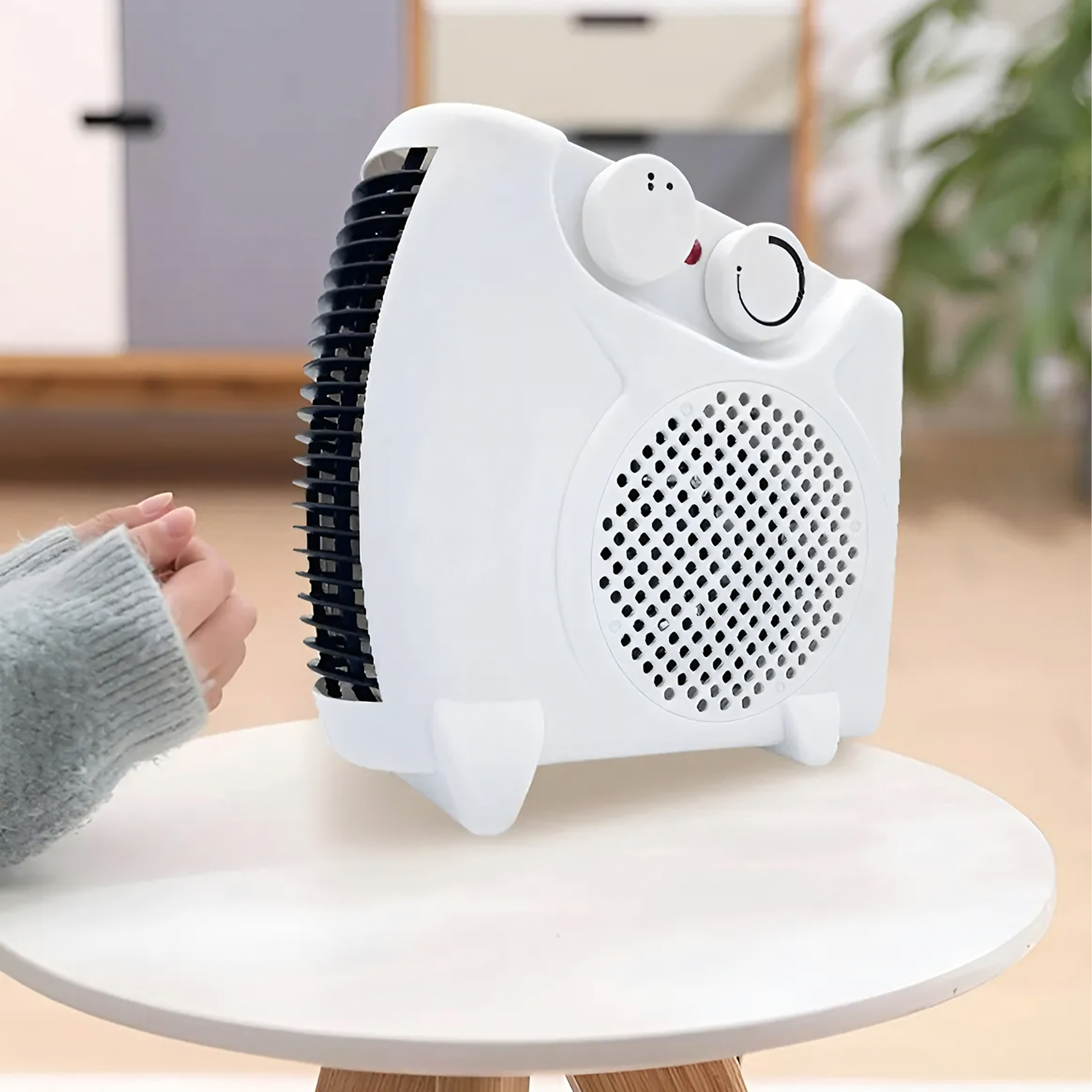 Kaasaskantav ventilaatorsoojendi Farelka elektriline soojapuhur 600W võimas