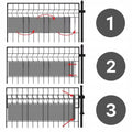 4 x Garden Fence Tape 19cm x 35m UV Stone Panel Cover