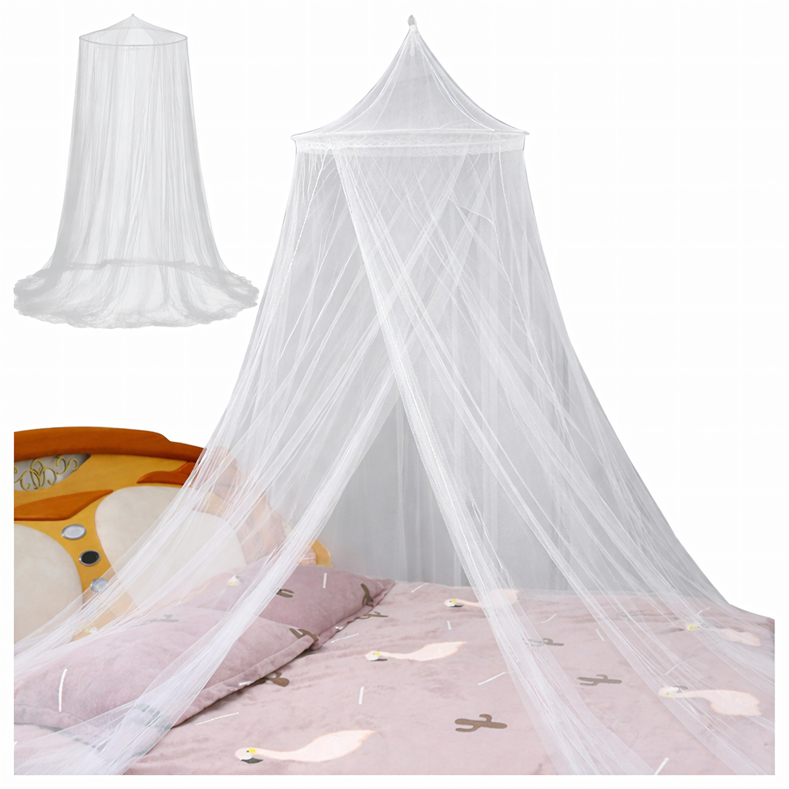 Sääsevõrk-katus voodile, suur putukavõrk kardin