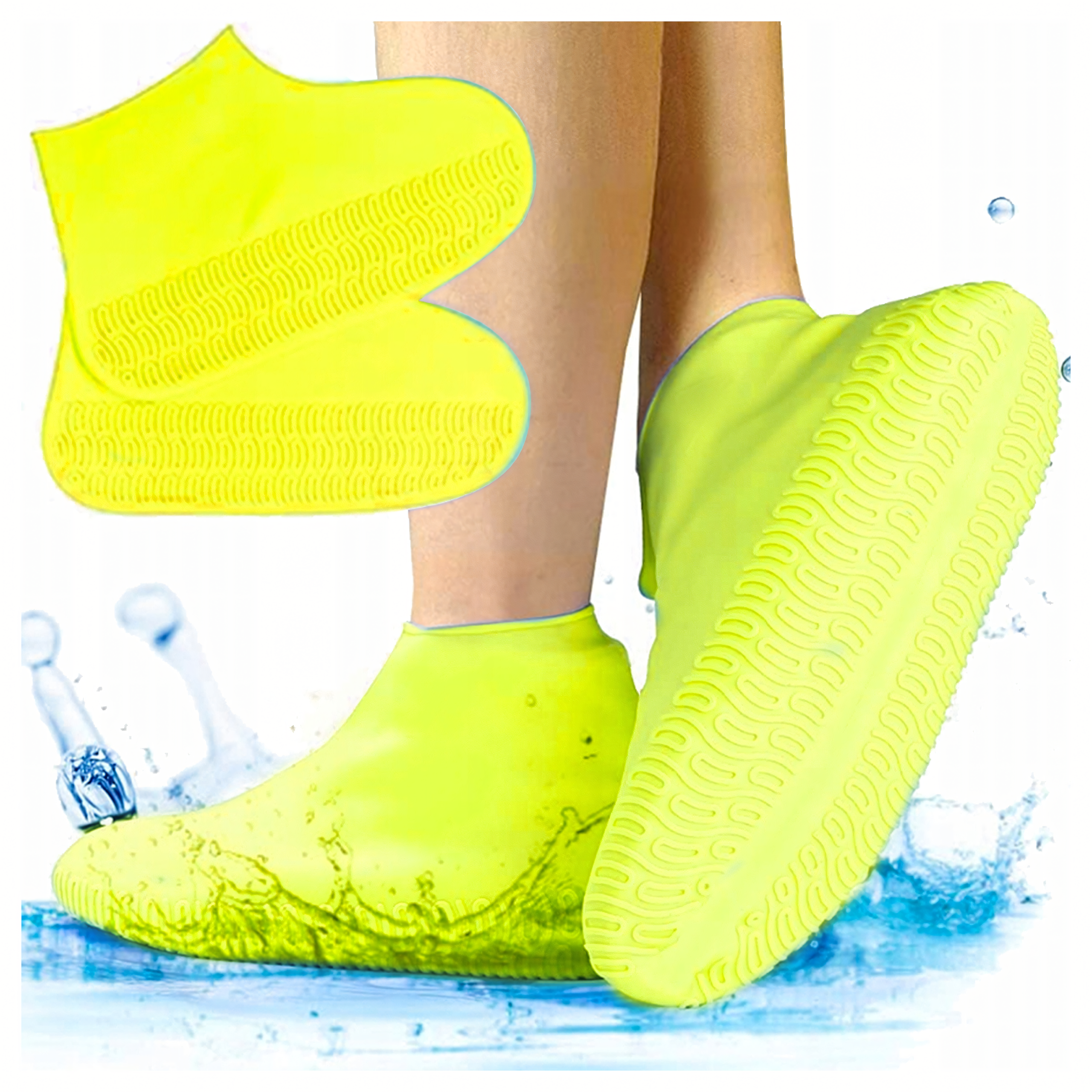 Waterproof Rain Shoe Covers Anti-Slip Wellington Boots L