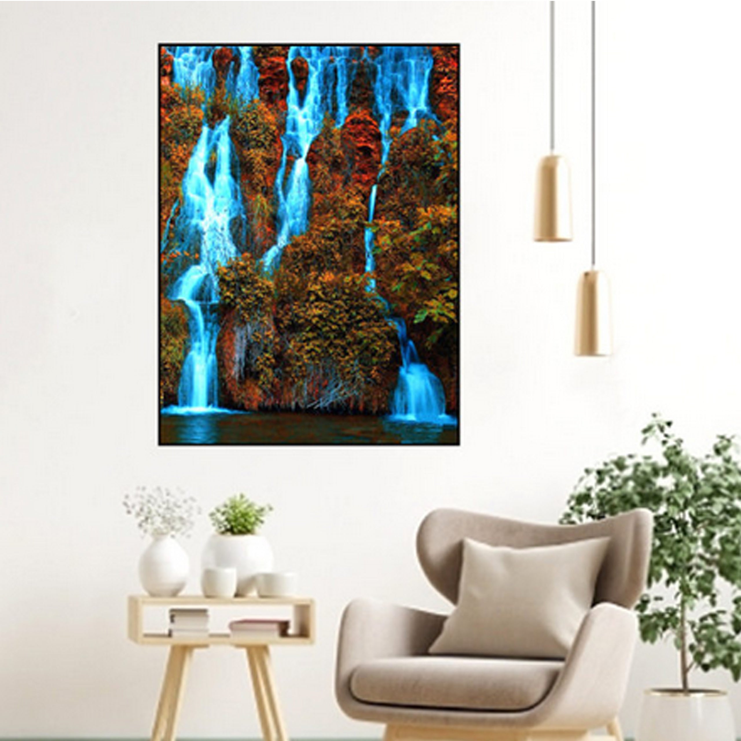 Numbrite järgi maalimise lõuend raamiga, isetegemise komplekt, pintslid, värvid 40x50