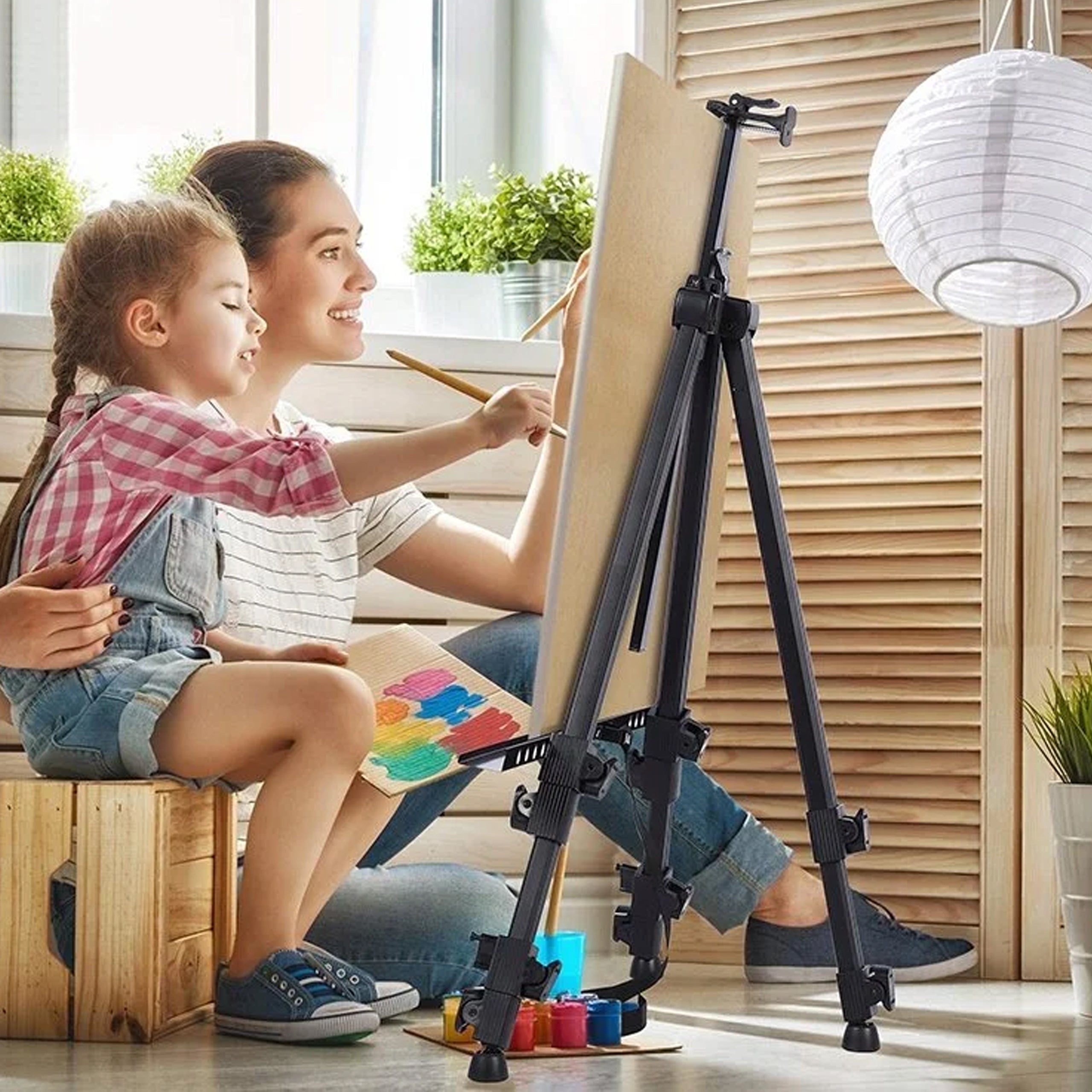 Alumiiniumist välitingimustesse mõeldud maalimisalus 155cm kattega suur kokkupandav tugev