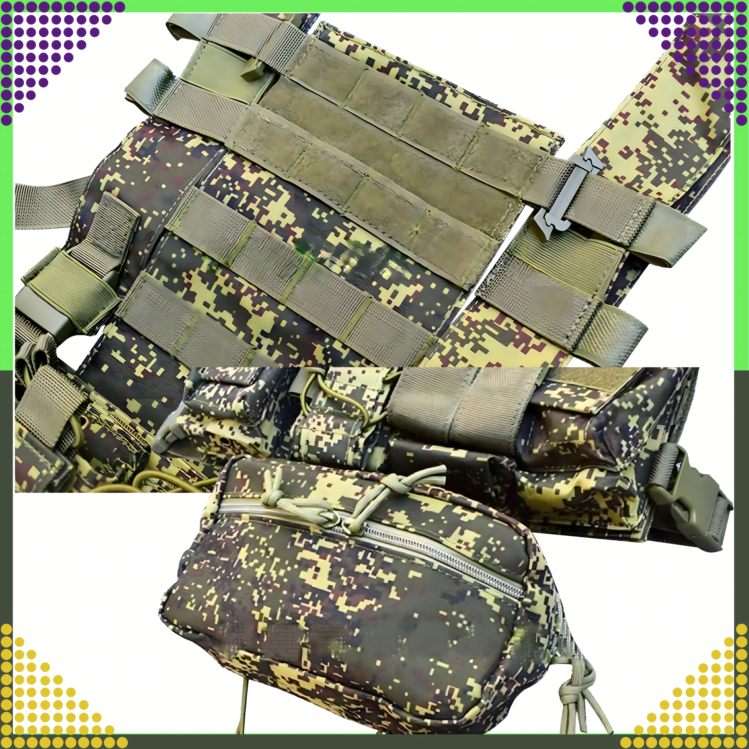 Tactical Military Protective Molle Vest Lightweight Airsoft Airsoft Dispenser
