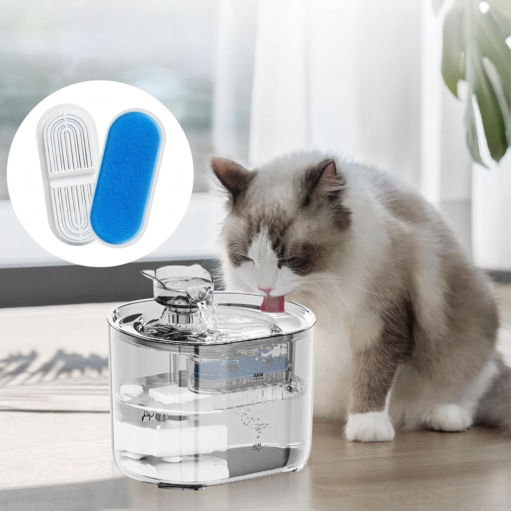 Replacement Filter Set for Dog and Cat Drinking Fountain 8 pcs