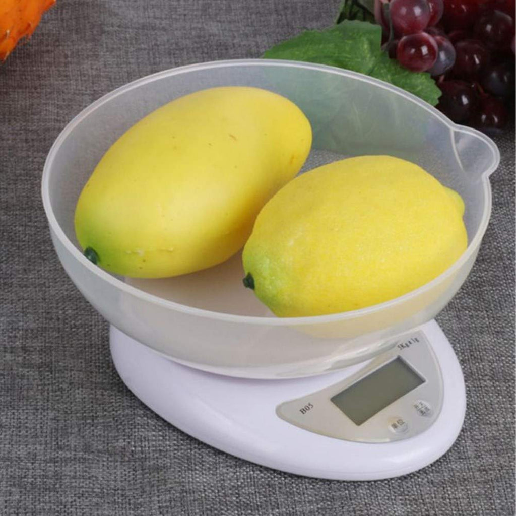 Precise LCD Electronic Kitchen Scale with Tare Bowl 5g 5000g/0.1g