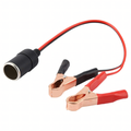 12V/24V sigaretisüütaja pesa adapter krokodillklambritega