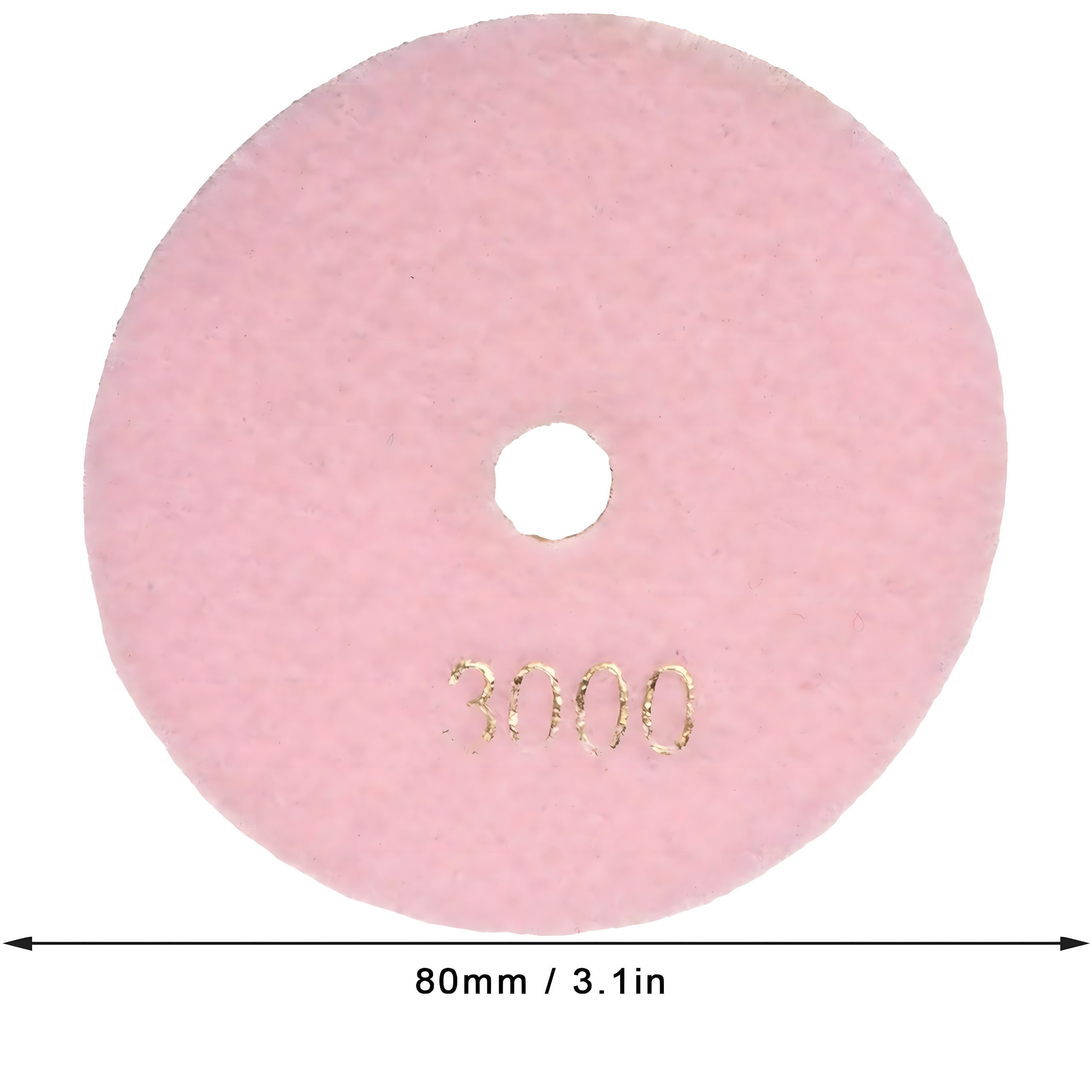 10x teemantpoleerimisketas 80mm portselanplaatide lihvimiseks, takjakinnitusega 3000