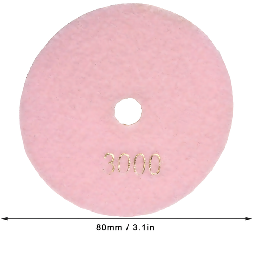 10x 80mm teemantpoleerimiskettad portselanplaatide lihvimiseks, takjakinnitusega 3000