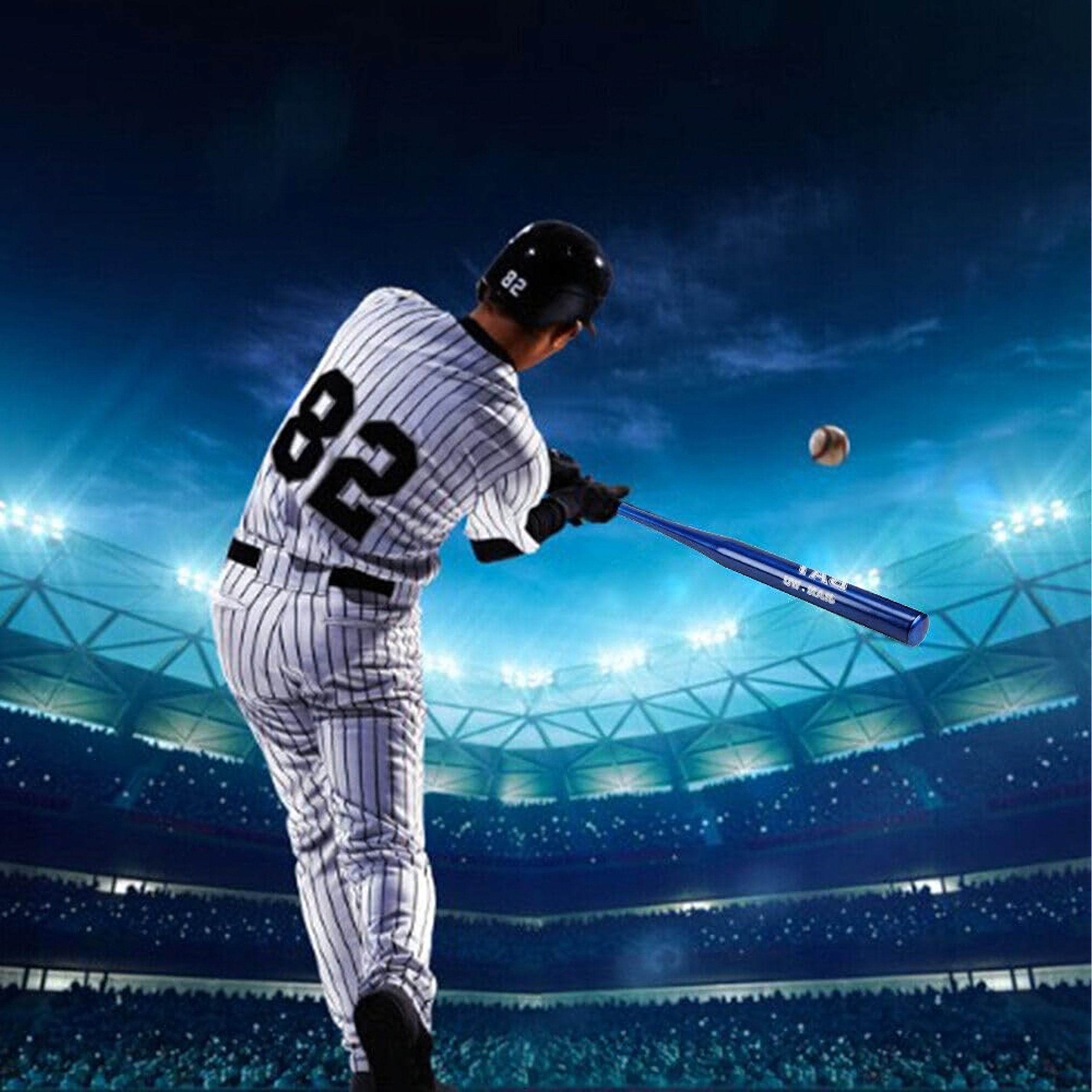 Pesapallikurikas alumiiniumist pesapallikurikas 25" 64cm treening sinine