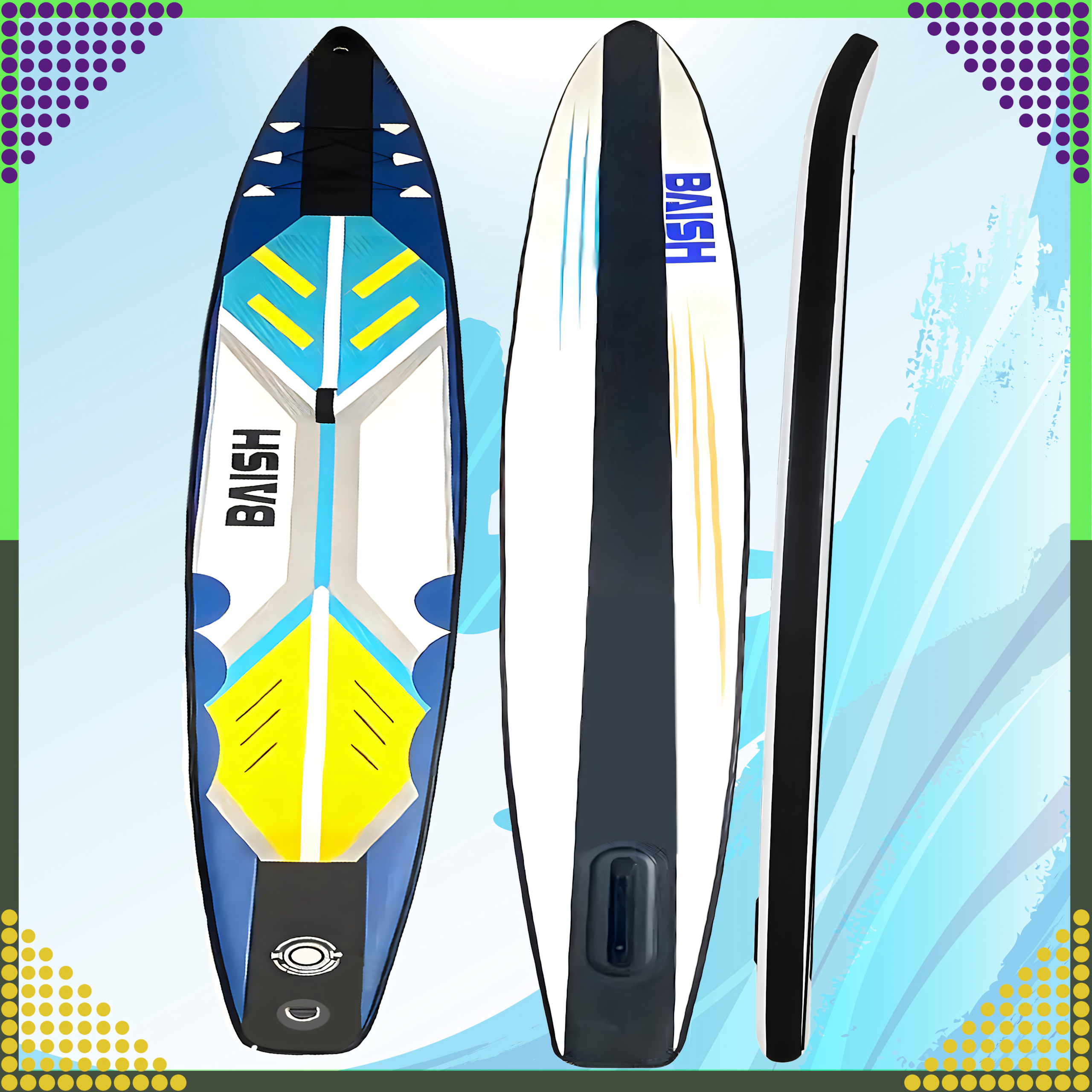 SUP aerulaud 420 cm täispuhutav ujumiseks, vastupidav + tarvikud