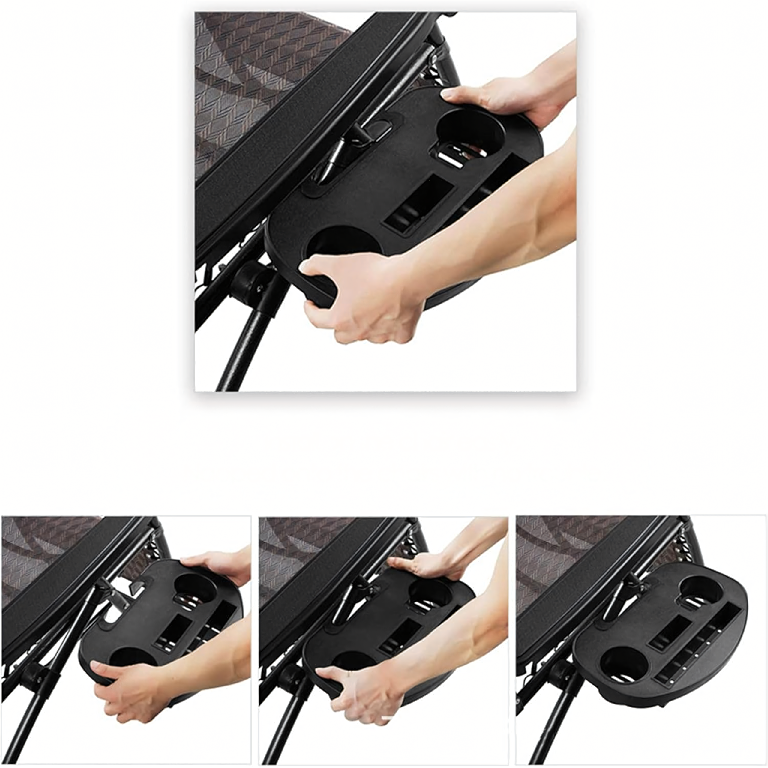 Drink Organizer Holder for the Zero Gravity Deckchair with a Phone Cup Tray