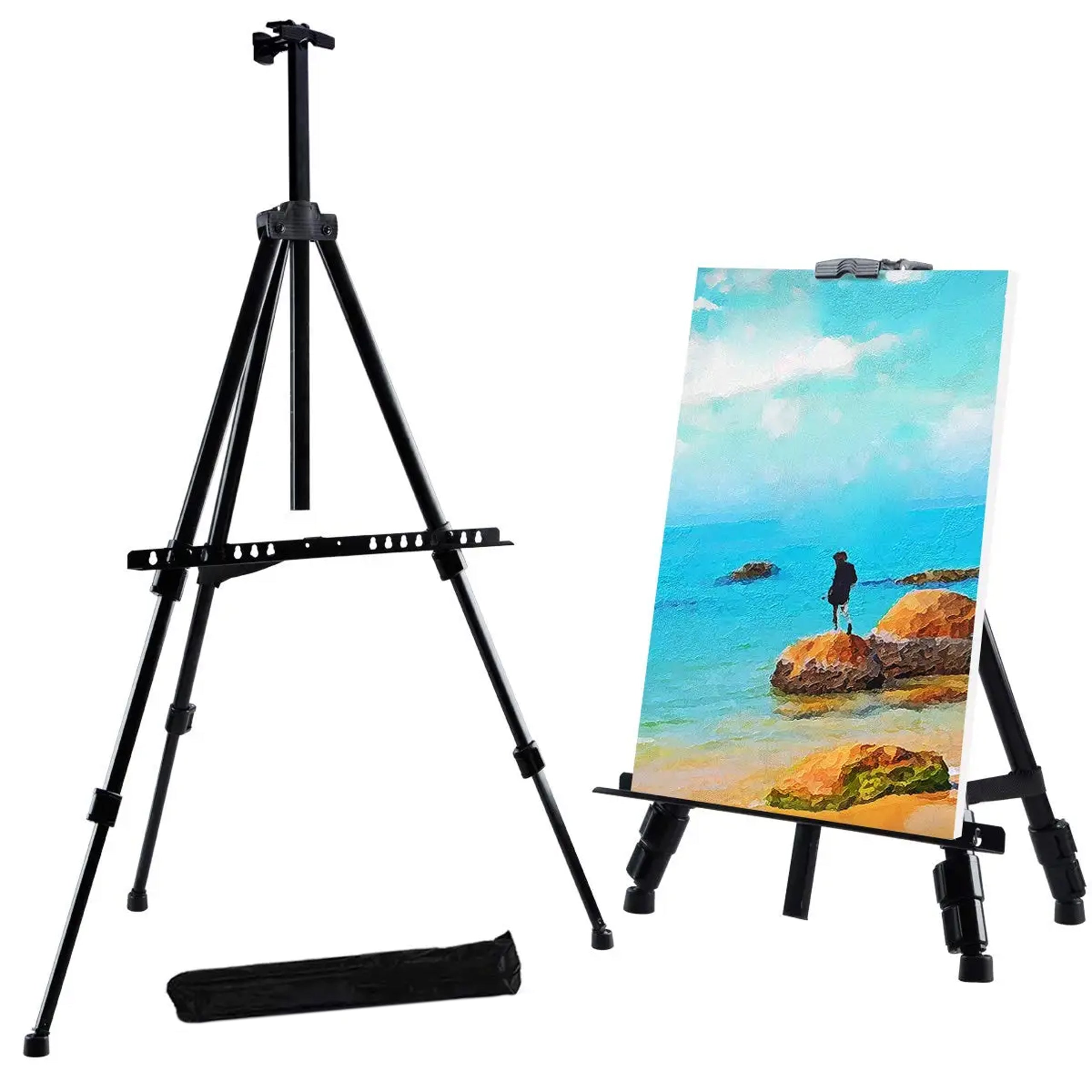 Alumiiniumist välitingimustesse mõeldud maalimisalus 155cm kattega suur kokkupandav tugev