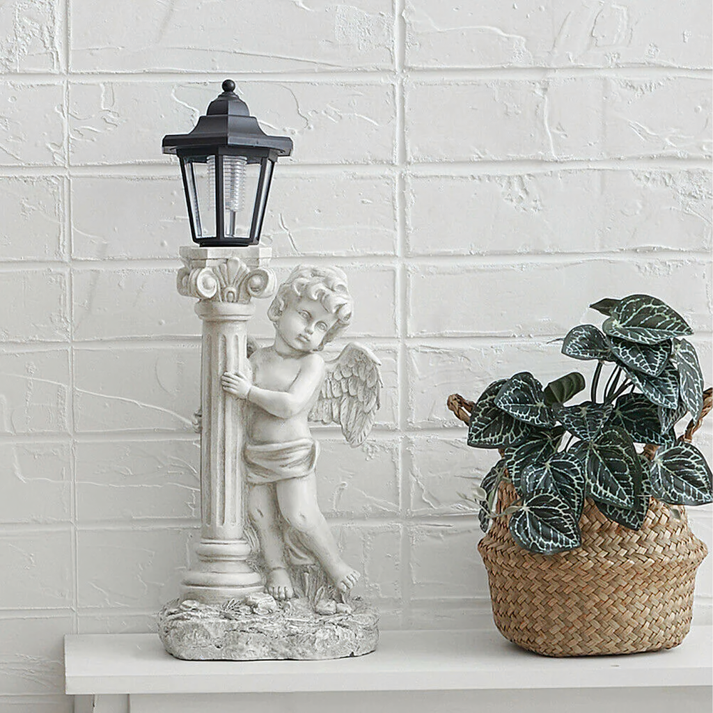 96x Solar LED Angel Figurine Candle Holder Decoration 49cm
