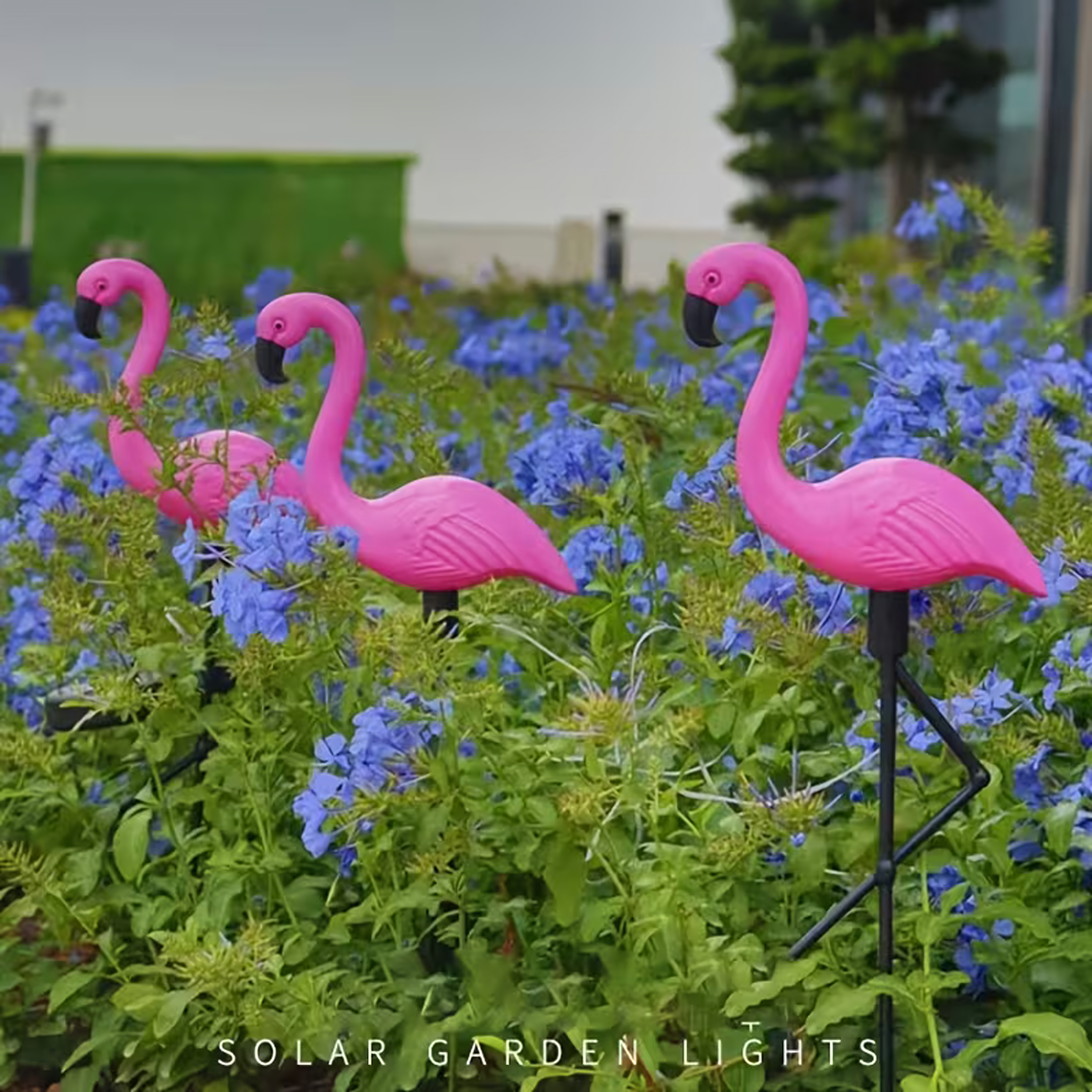 Decorative Solar Garden Lamp Flamingo LED Decoration 53 cm