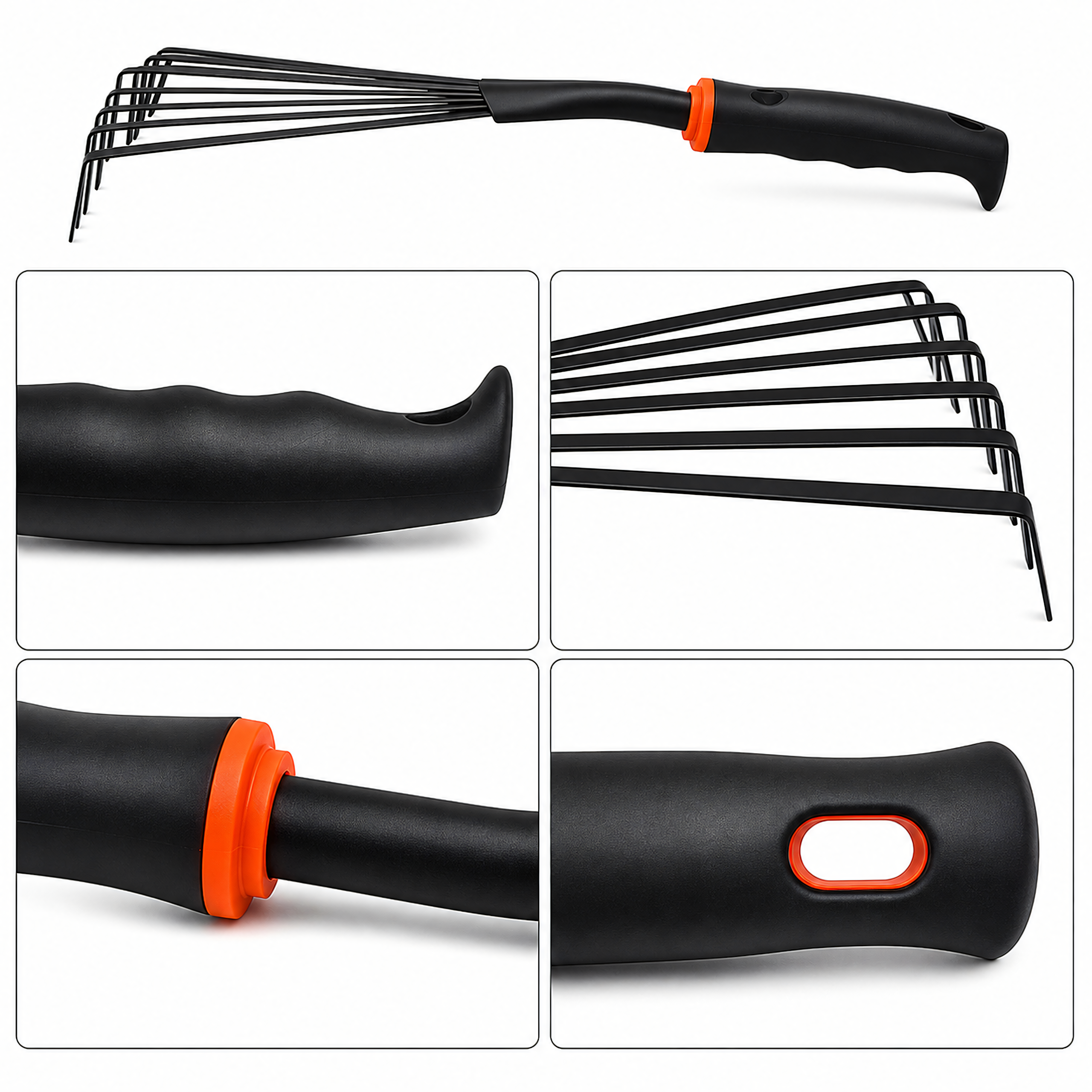 Garden Fan Rake 37cm with Claws