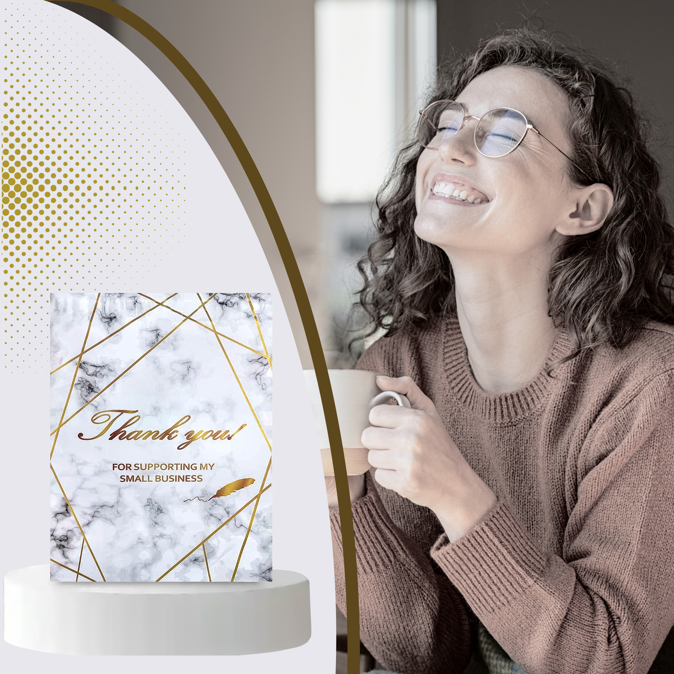 TUGEVAD KULLERIPAKID 255x370 KULDNE MARMOR AITÄH 50 tk