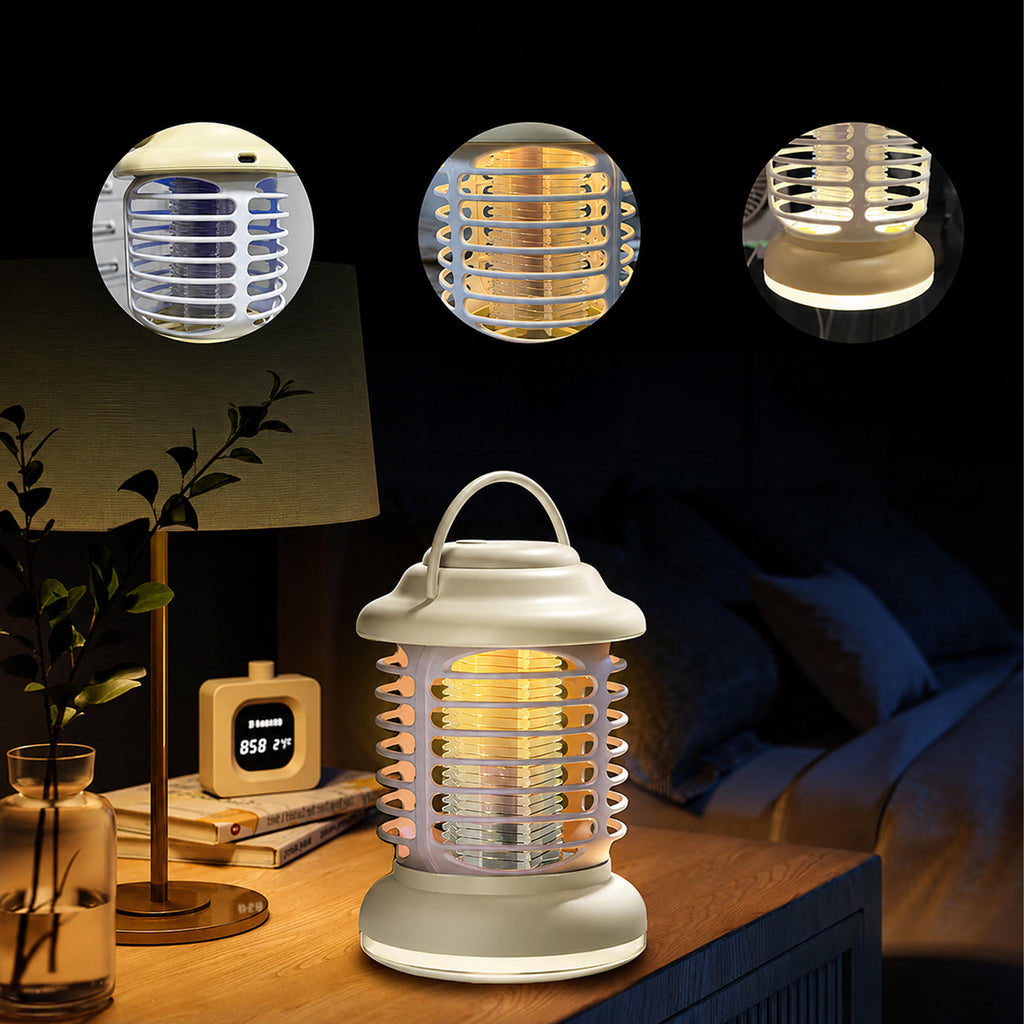 Portable UV Insect Killer Lamp for Flies, Mosquitoes, Moths, and Other Insects for Garden and Terrace