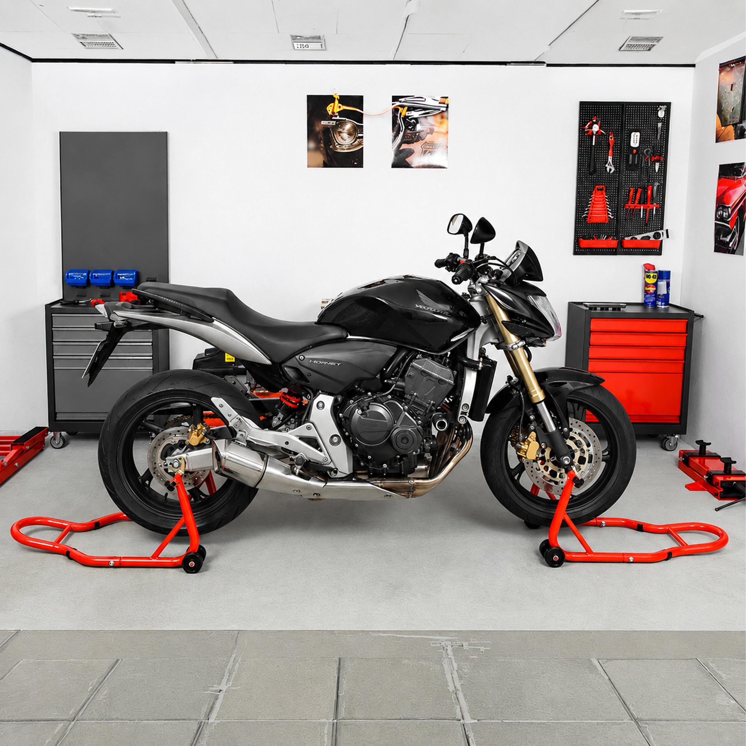Universal Adjustable Motorcycle Front and Rear Service Stand 450kg
