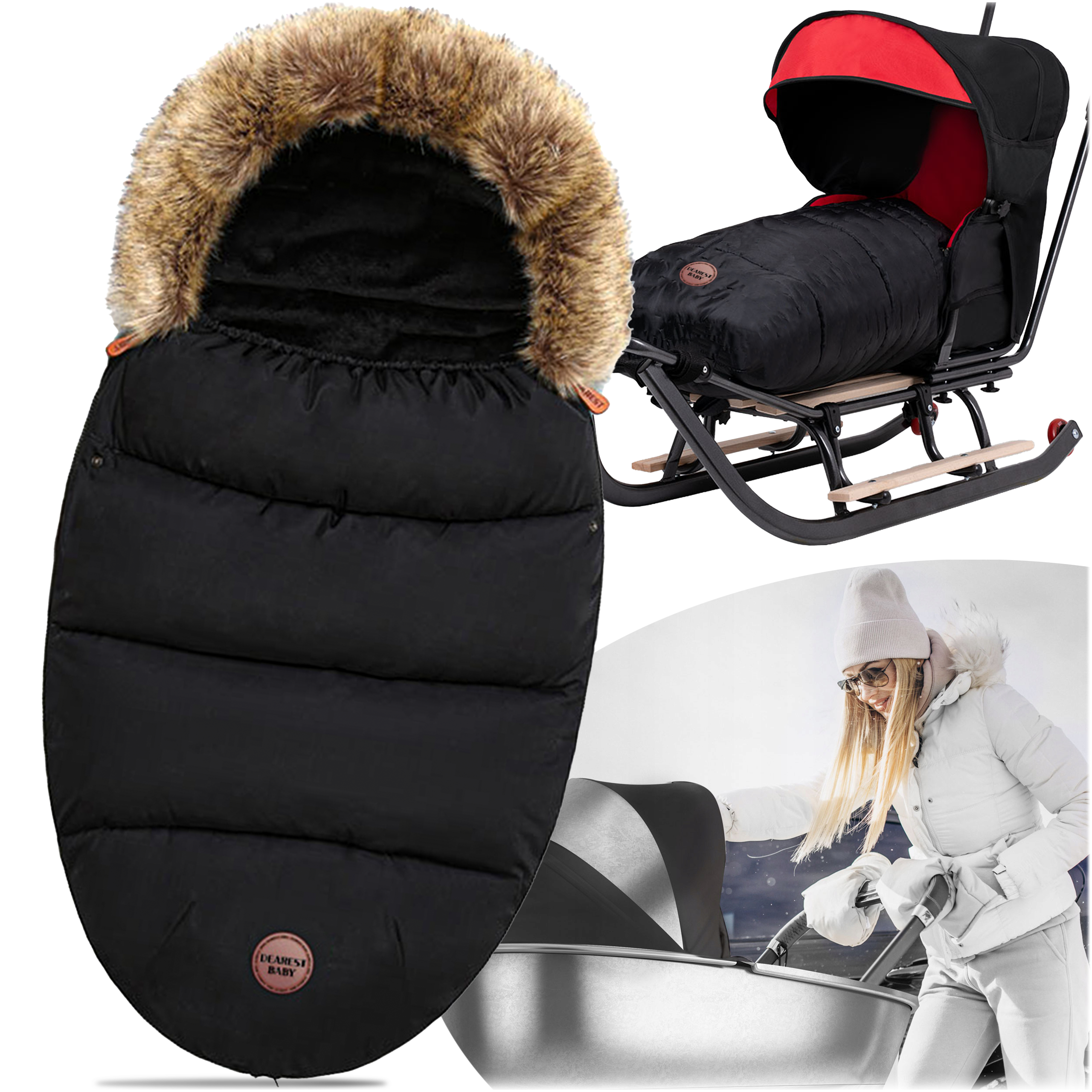 Magamiskott vankrile, gondlile, kelgule, soe iste, karusnahk, beebikapuuts