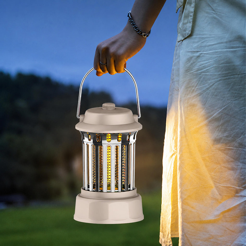 Portable UV Insect Killer Lamp for Flies, Mosquitoes, Moths, and Other Insects for Garden and Terrace