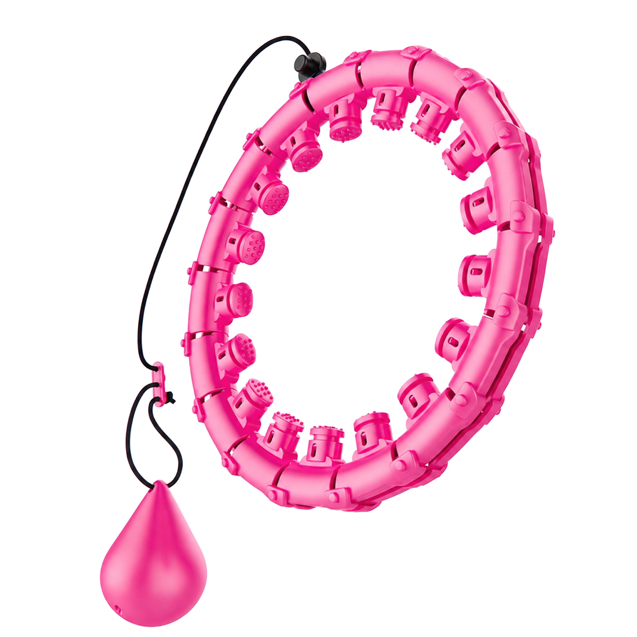 Weighted Hula Hoop with Massage Nodes Foldable Plus Size