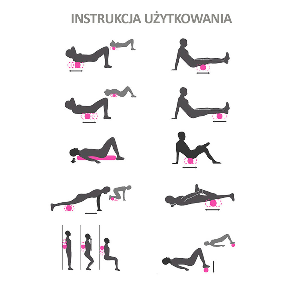 EPP komplekt keha lihaste massaažirullile, rullile, duopallile, fitness-pallile