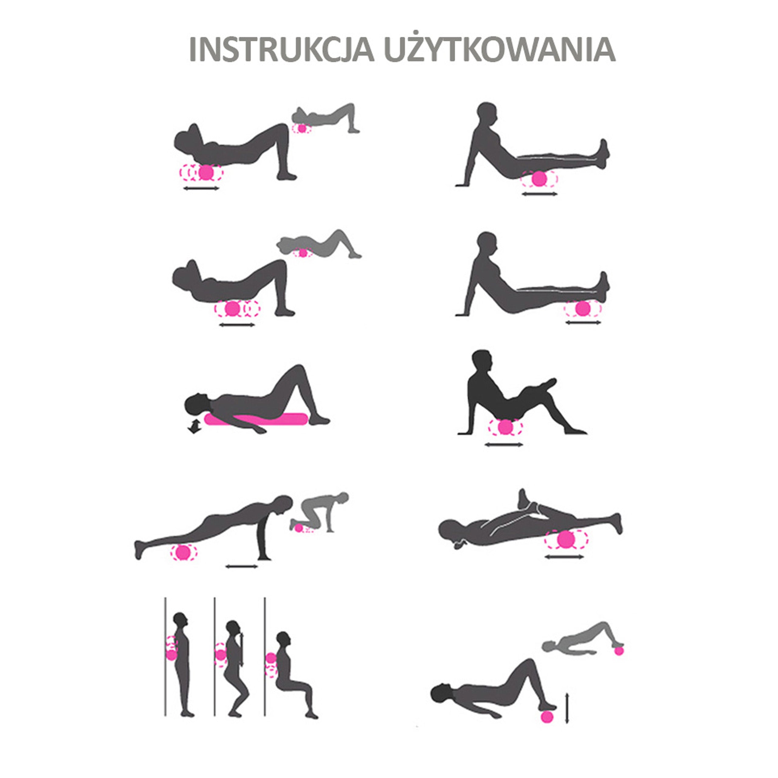 EPP komplekt keha lihaste massaažirullile, rullile, duopallile, fitness-pallile