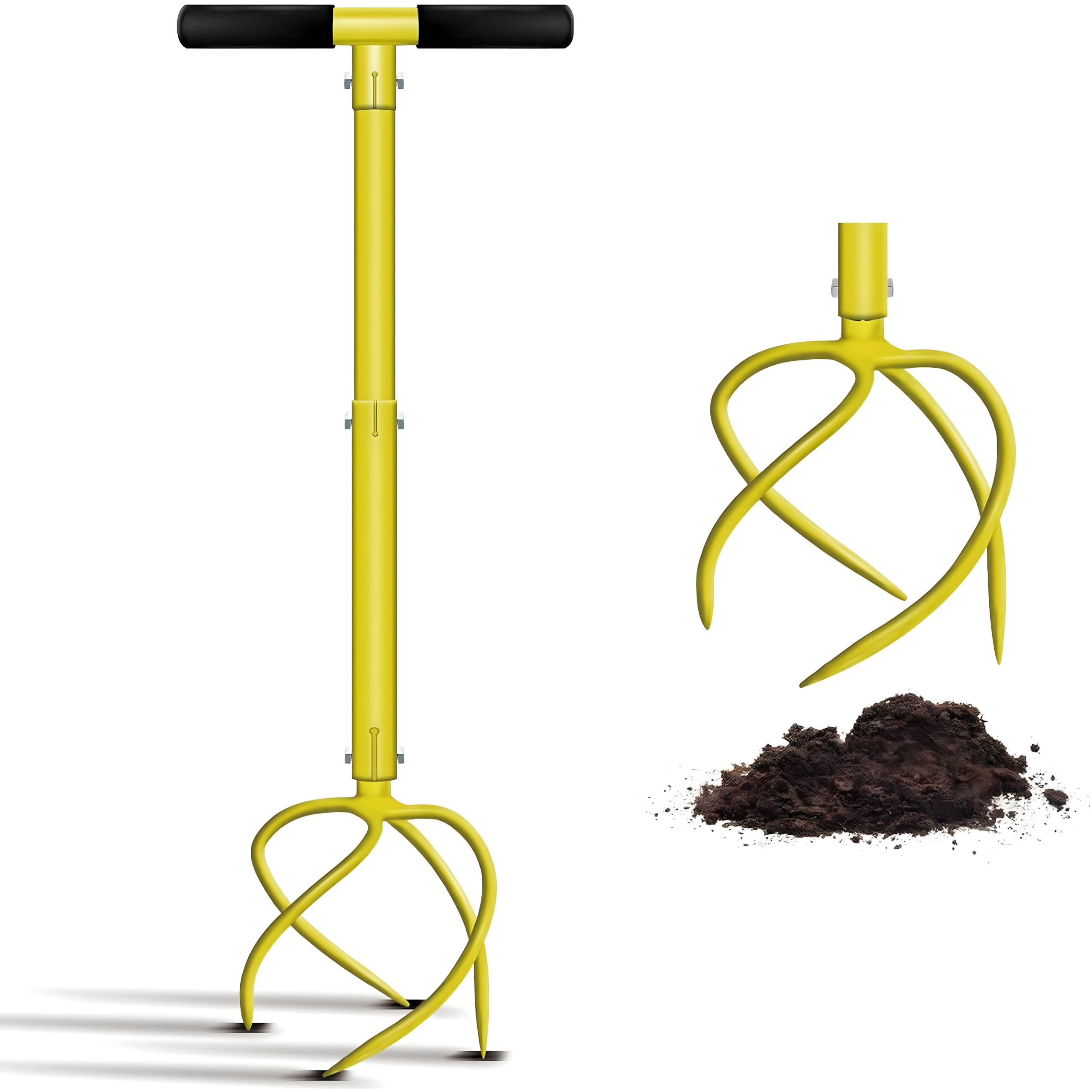 Handheld Garden Cultivator Soil Loosener Weeder Aerator