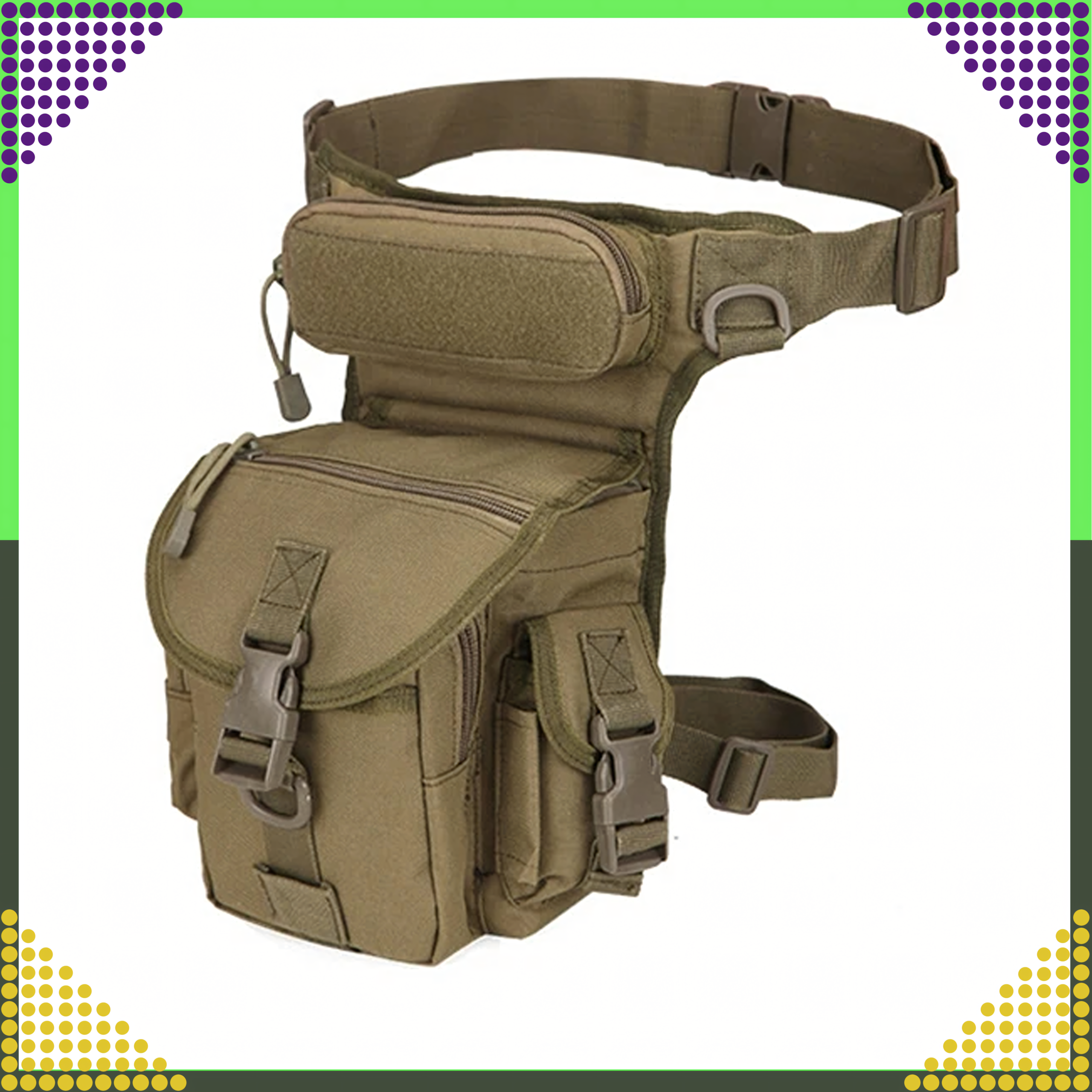 Military Tactical Capacious Military Leg Waist Bag