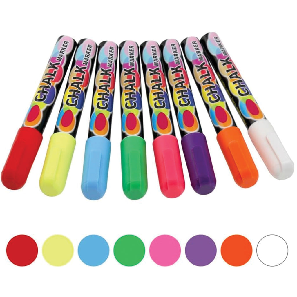 Tahvlitähistite komplekt, segavärvid, kuivkustutatavad markerid, 8 tk