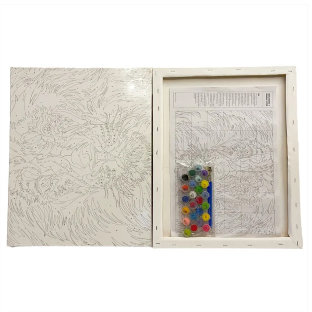 Numbrite järgi maalimise pilt raamiga DIY komplekt pintslid värv lõuend 40x50