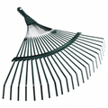 Garden Fan Leaf and Grass Rake 42cm with 150cm Telescopic Handle