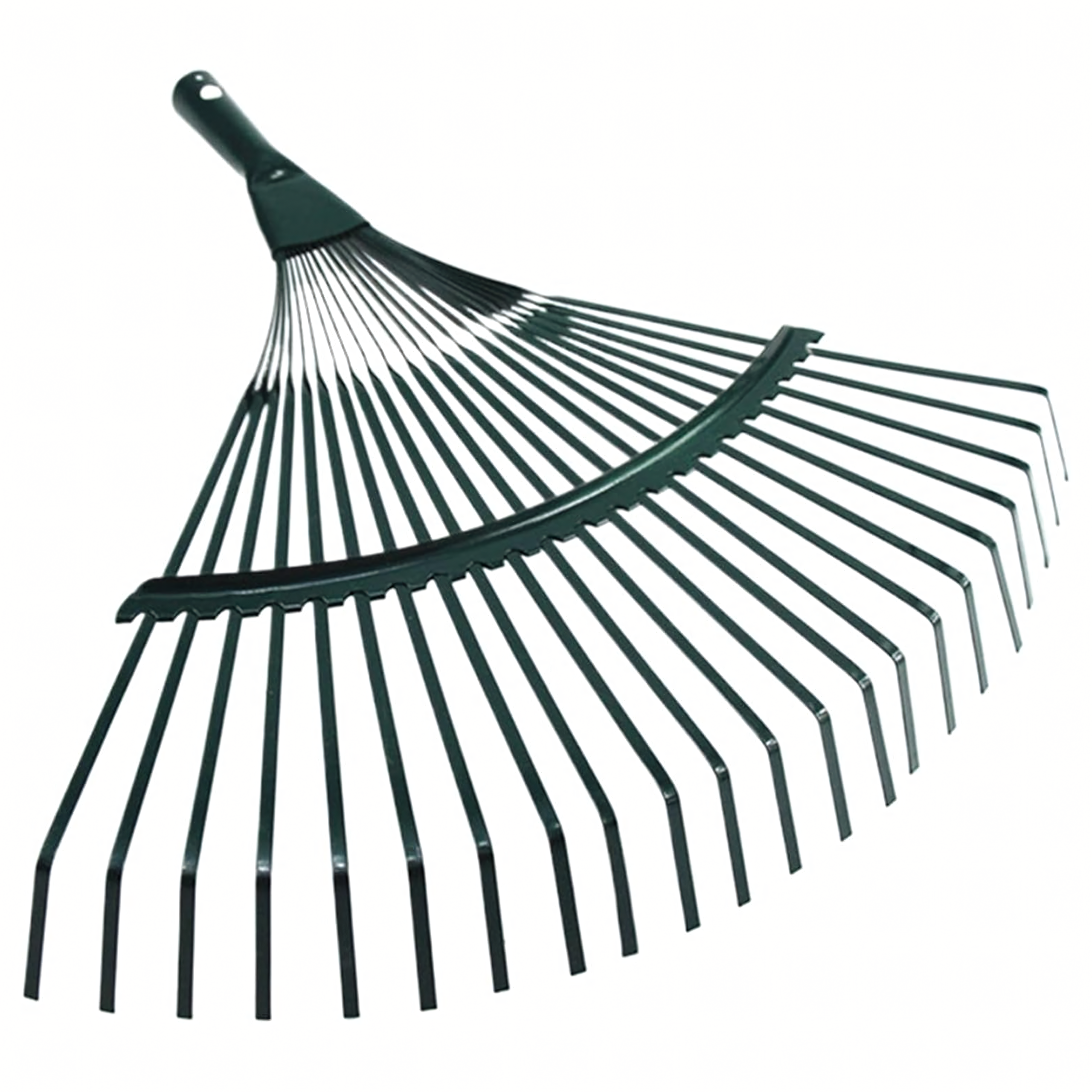 Garden Fan Leaf Rake 42cm with 120cm Wooden Handle
