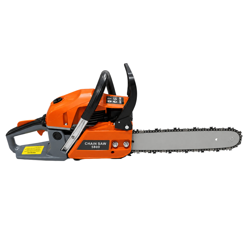 Gasoline Chainsaw Wood Cutting Set 5.8kW 58cm Guide Bar