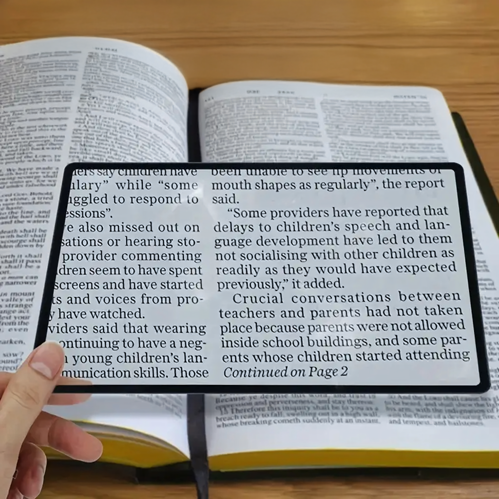 Fooliumist suurendusklaas painduv 12 x 18 cm käeshoitav lugemiseks