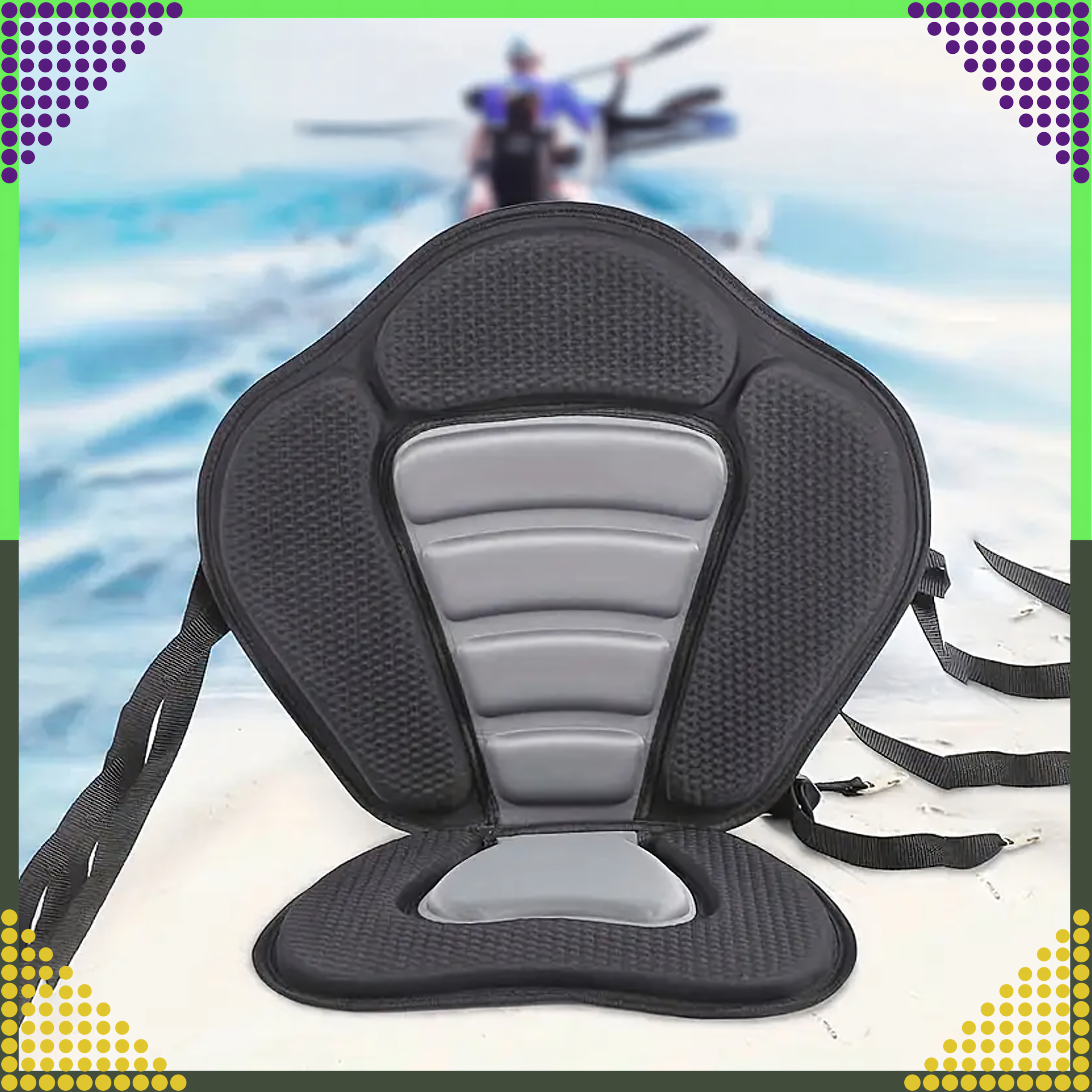 Seljatoega istmepadi süstale SUP-laudadele, pehme, eemaldatav, kerge