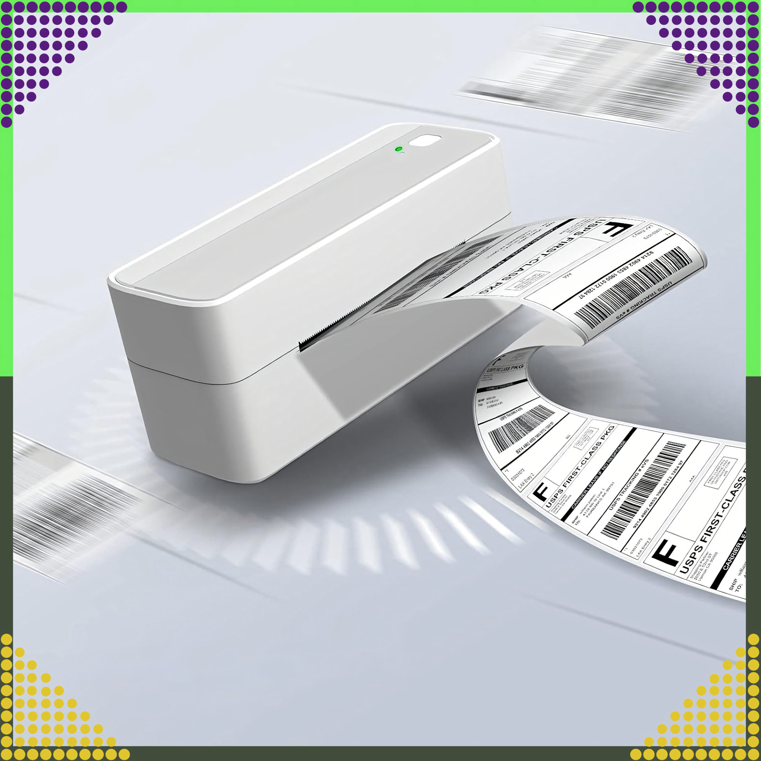 1008 x rullid isekleepuvad sildid valge 100x150 mm perforatsioon rullis 500 tk