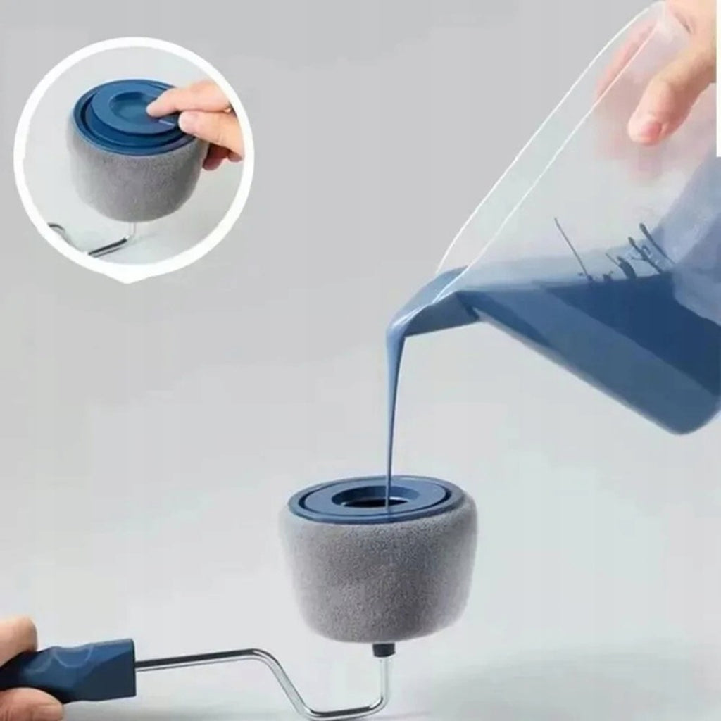 Non-Drip Paint Roller for Walls and Corners with Gap in Roller