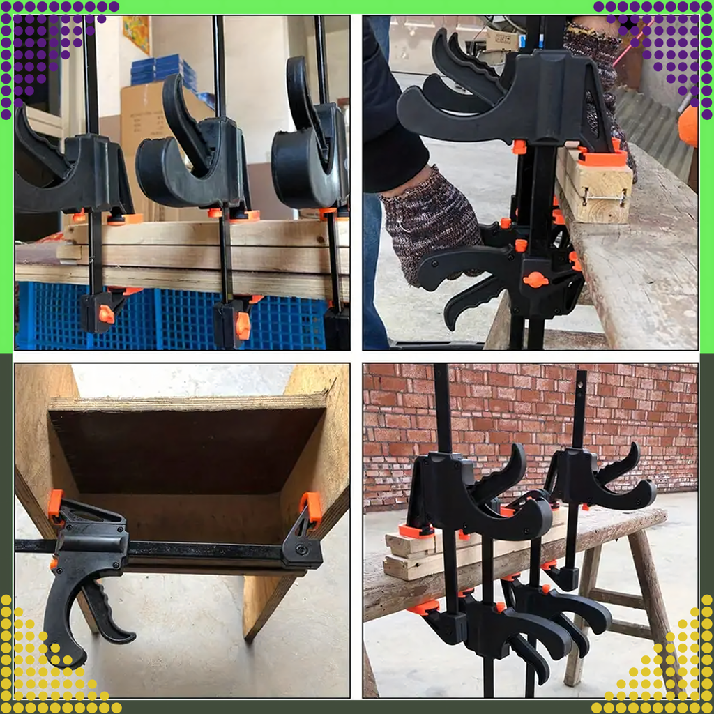 4" Carpenter Clamp One-Handed Strong Model Clamp