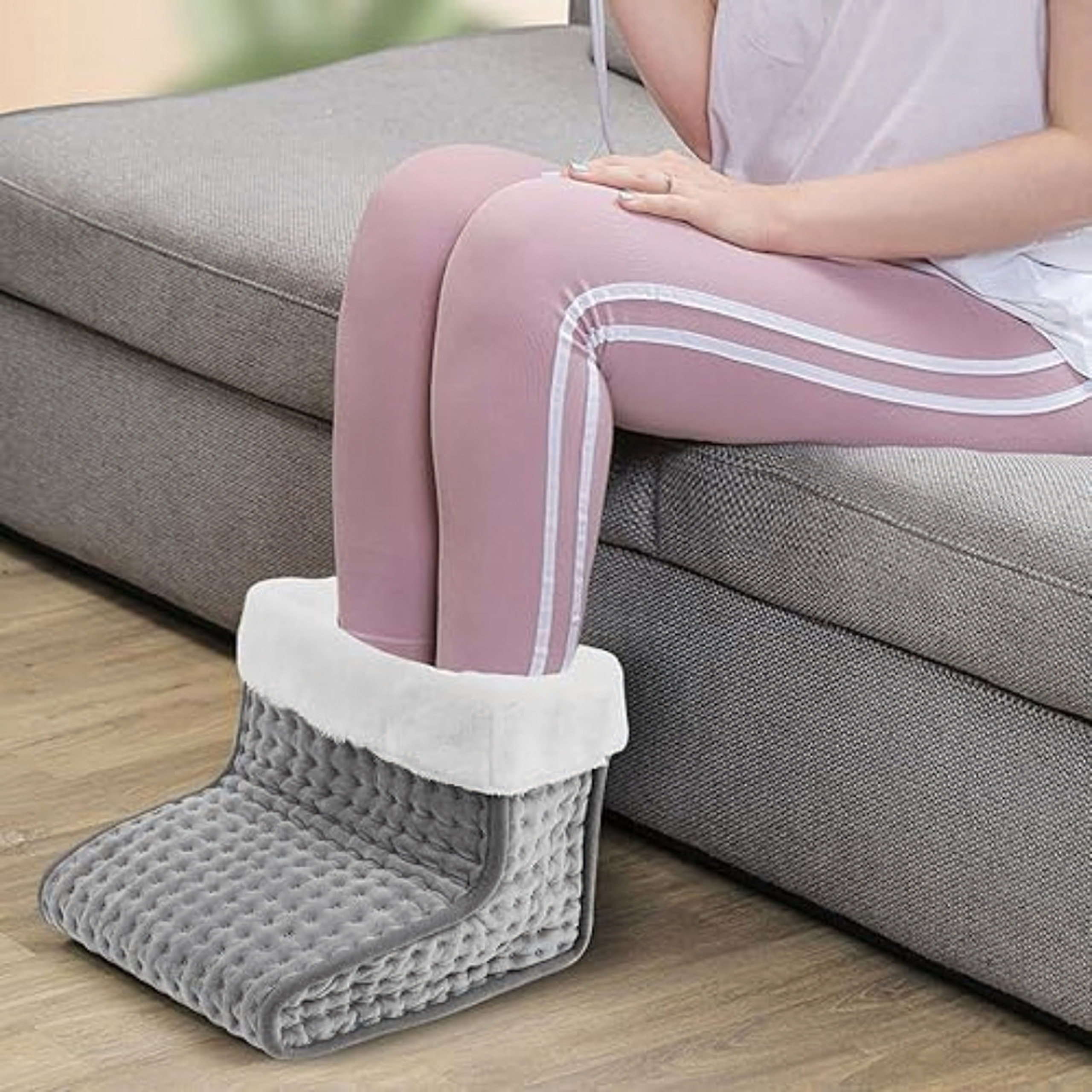 Elektriline jala- ja sääresoojendaja kaugjuhtimispuldiga, pehme, 9 taset