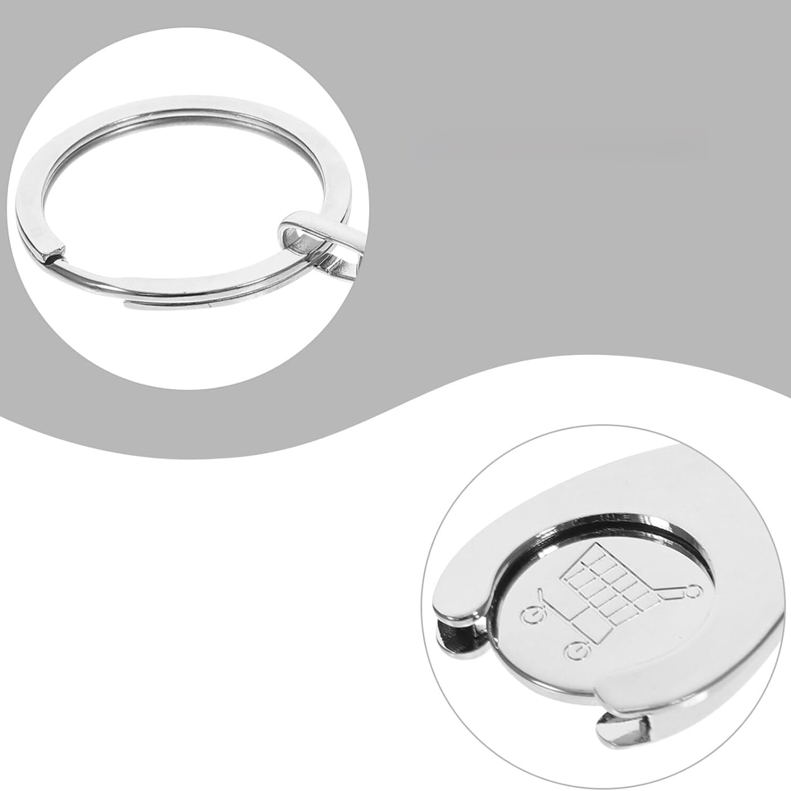 Keychain Token for Shopping Cart 2 in 1